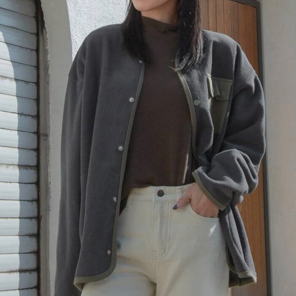 Oversized fleece jacket - Picture 2 of 3